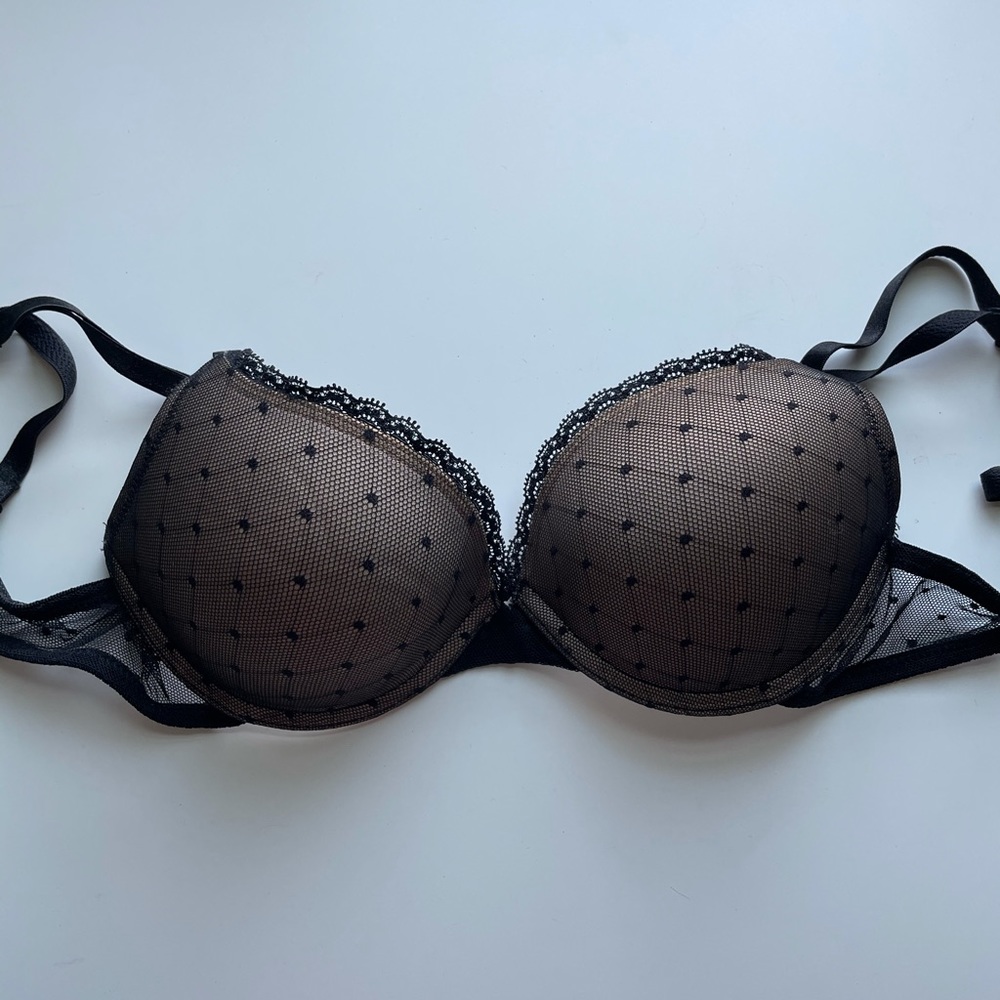 Black lace sexy bra